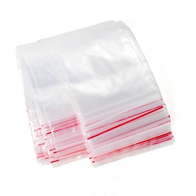 Пакет Zip Lock 10х18см (35) С красной полосой (х100/1000) Китай